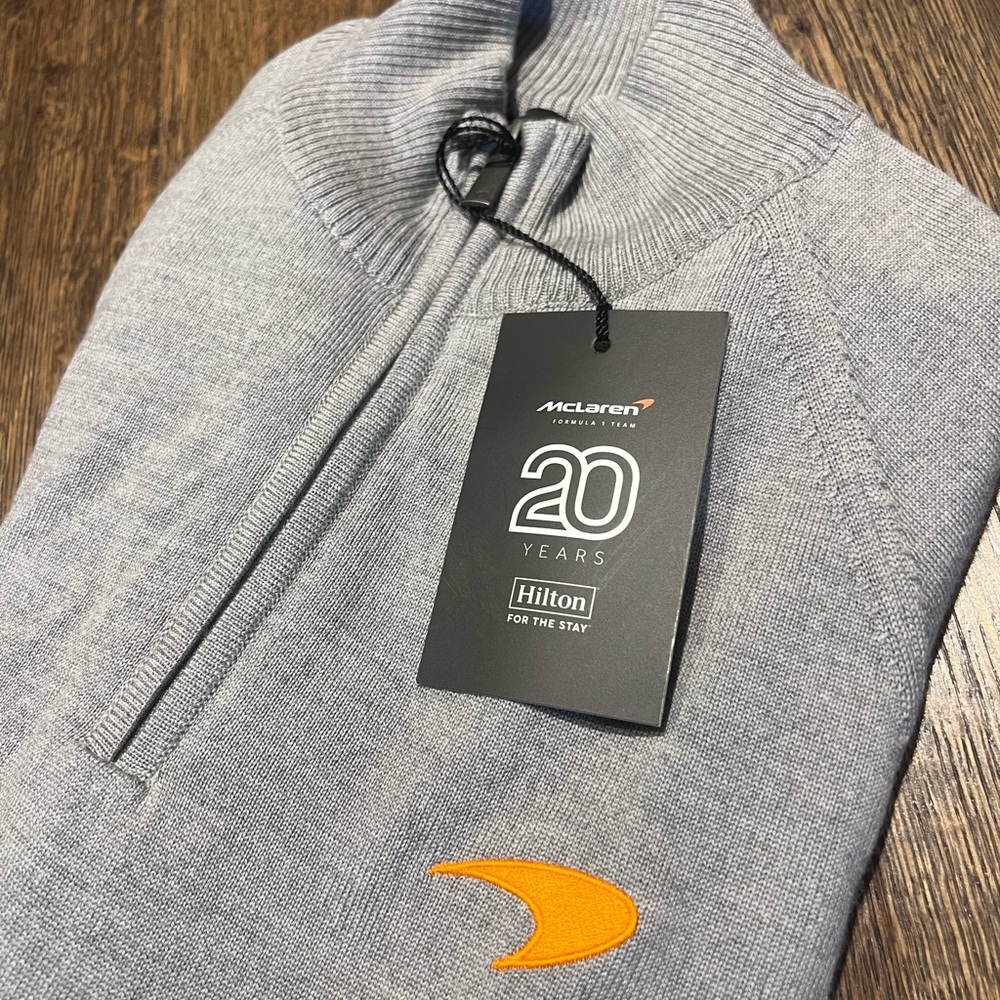 Exclusive McLaren F1 Merino Wool Quarter-Zip Sweater